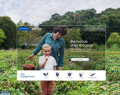 Biocoop e-commerce website bio e commerce organic food uidesign