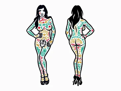 Tattoo Pain Map illustration tattoo tattoo art tattoos