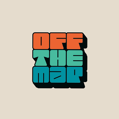 Off the map hand lettering illustration lettering letters logo typography vanlife