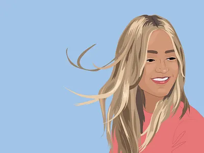 Angélique adobe ilustrator custom portrait digital art digital illustration illustration vector wacom intuos