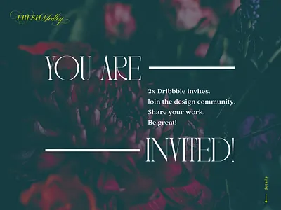 2x Dribbble Invitations! designers dribbble invite dribbble invite giveaway giveaway invite giveaway