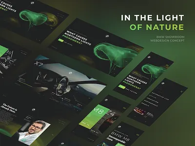 BMW In the Light of Nature desktop desktop design figma mobile mobile design template templatedesign ui