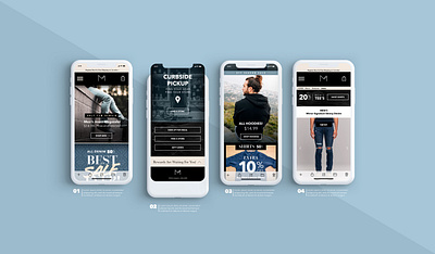 Mirror Clothing Co. Mobile Mockup branding design ui ux