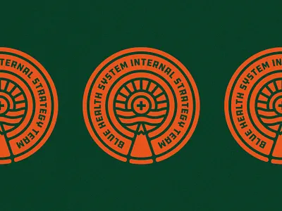 B.H.S.I.S.T Badge art badge brand identity branding color combo colors crest design graphic graphic design graphicdesign health healthcare illustration logo noise noise texture orange