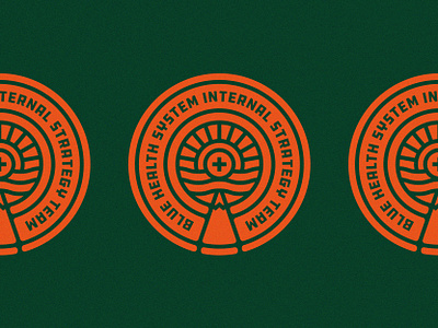 B.H.S.I.S.T Badge art badge brand identity branding color combo colors crest design graphic graphic design graphicdesign health healthcare illustration logo noise noise texture orange