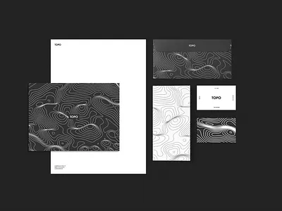 TOPO branding minimal topographic vector