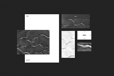 TOPO branding minimal topographic vector