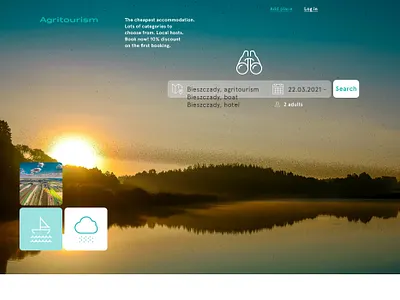 Agritourism WIP adobe agritoursim booking clean country design light photoshop poland polska summer ui web web design webdesign website website design wild wip xd