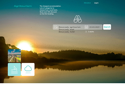 Agritourism WIP adobe agritoursim booking clean country design light photoshop poland polska summer ui web web design webdesign website website design wild wip xd