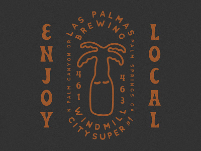 Windmill City Super #1 x Las Palmas beer brewery gift shop las palmas palm springs palm tree palm tree beer shop local shop small small business someplace special windmill city