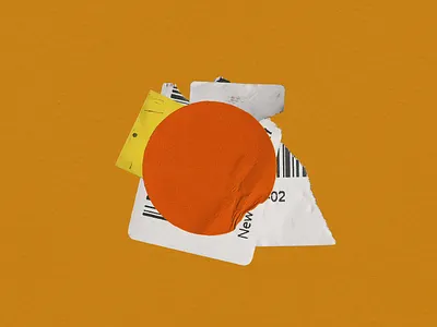 collage exploration // 02 of 03 collage concept design paper stickers