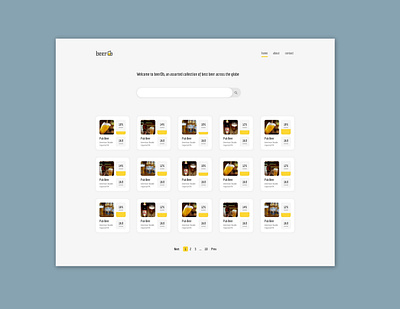 BeerDb branding flat light minimal ui web