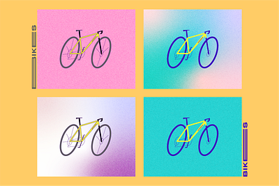 Bikes bicycle bike design geometric illustration vector