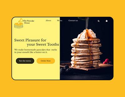 Pancake House website figma food logo uidesign