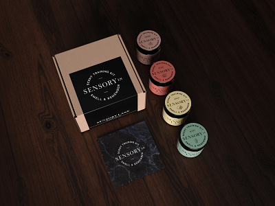 Sensory Lane - Scent Training Kit 3d 3d rendering alternative medicine branding branding design design essential oil identity identity design label design logo packaging packaging design packaging mockup product design scent recovery scent training