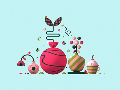 Still Life - 3D 3d art 3d composition 3d model 3d modeling abstract cinema4d lightning study texture