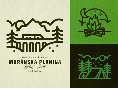 Weekly Warmup Camping Icons branding camping design digital dribbble rebound icon set icons illustration minimal nature procreate simple slovakia tent texture trail train weekly warmup