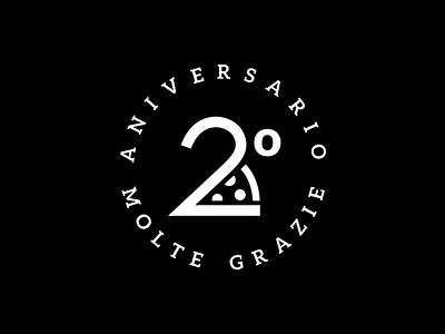 Design for 2nd Anniversary Pizza restaurant. anniversary branding mexico brandingveracruz diseño de marca veracruz flatdesign icon logo logo designer logodesigner logonumber logos mexico logos veracruz logosveracruz pizza pizza design pizza icon pizza logo pizzalogo restaurant symbol