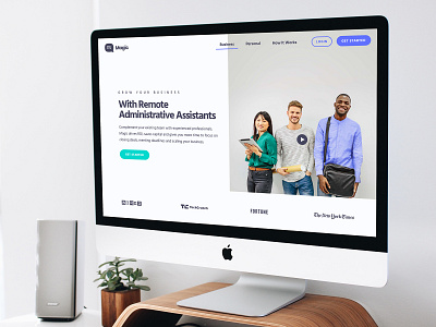 Get Magic - Virtual Assistant - Minimalist WordPress Web Design branding design minimalist uxui wordpress design
