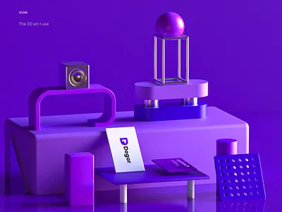Dogar Card ® 4d c4d c4dart design home illustration typography ui uiux ux vector web website