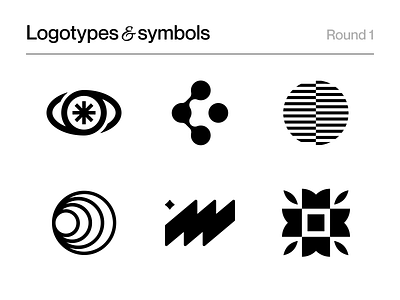 Logotypes & Symbols Exploration brand branding clean design flat form icon logo logotype shape symbol vector