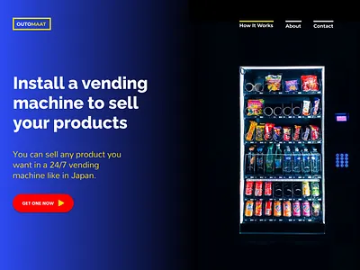 Outomaat - Hero Section hero section web design