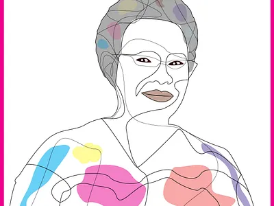 My client work. She is very excited this work. bestdesigner gooddesigner graphicdesigner lineart lines looking looking for job vector