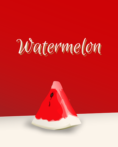 watermelon design digital illustration vector