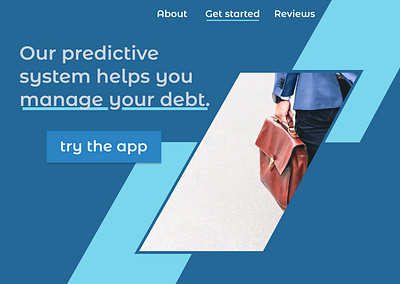 Design 11: Debt manager 30daychallenge 30daysofwebdesign dailydesignchallenge webdesign