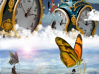 Surreal Inspiration clock tower creative inspiration photoshop surreal art tom and jerry