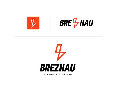 Breznau Personal Training branding design illustration illustrator logo minimal monogram typography vector youth