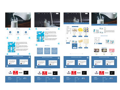Justdairy website design typography ui ux