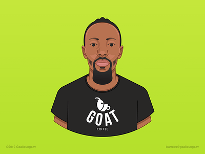 The Barista ☕️ adobe illustrator barista character design claudio barreiro coffee design digital art digital illustration drawing gltv goal lounge tv goallounge goat illustration illustrator man people portrait south africa vector