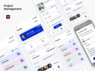 Project Management app design app ui ios management project project management task task management