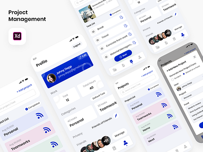 Project Management app design app ui ios management project project management task task management