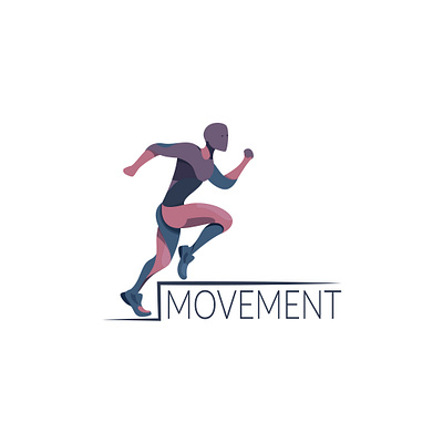 Movement body bodybuilder bodymovin desogn idea dribbble illustraion illustration illustration art illustrations illustrator logo logodesign mobile mobile app motion move move logo movie