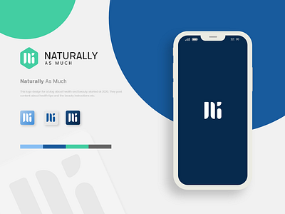 Logo Design for Health & Beauty Blog. blogl logo illustration letter logo logo logodesign minimal logo design