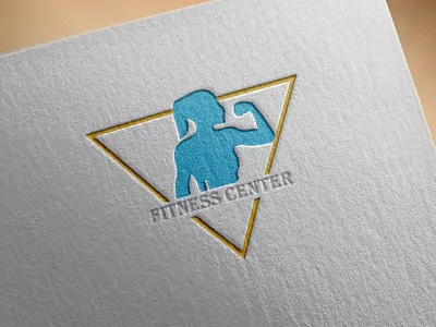 Fitness Logo agency logo branding design emblem logo creative round icon illustrator logo minimal typography vector