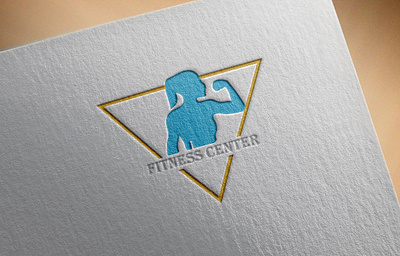 Fitness Logo agency logo branding design emblem logo creative round icon illustrator logo minimal typography vector