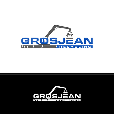 Grosjean Recycling branding construction and building creative ecommerce fiverr fiverr.com fiverrgigs graphic design logo designer minimalist modern