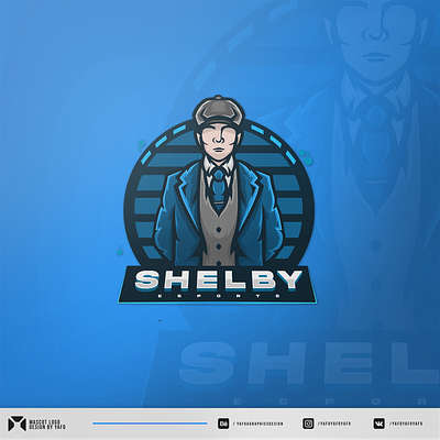 Mascot logo Shelby design illustration logo