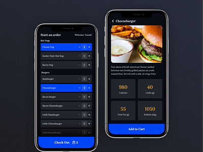 Food & Drink Menu 043 dailyui menu