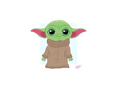 Baby Yoda Character baby babyyoda cartoon character characterdesign disney illustration photoshop starwars themandalorian yodacharacter