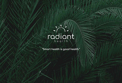 Radiant Health branding graphic design illustration logo typography ui ux vector