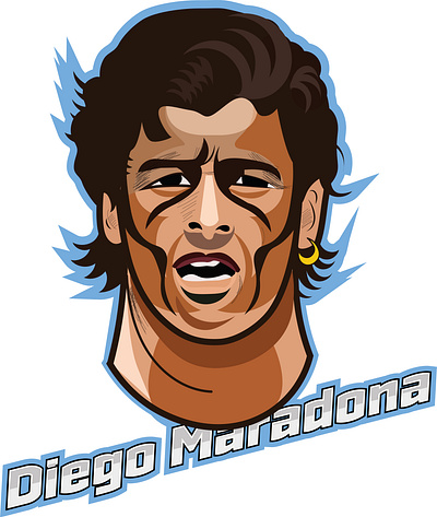 Diego Maradona adventure branding change design diego maradona football illustration jesus christ jesuscarrasco motivation t shirt design typogaphy