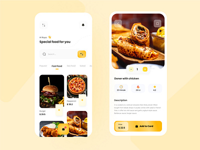 Food delivery app app app design app ui design food food delivery mobile mobile ui ui uidesign uiux ux