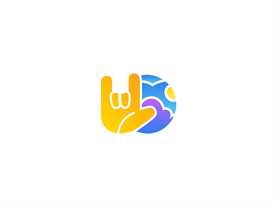 Deaf event logo branding clean design deaf design earth event forum gradient hand hands iloveyou logo logoideas mainlands novosibirsk sun vector world