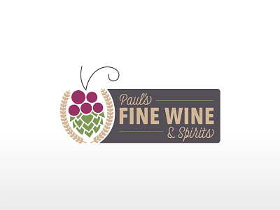 Paul’s Fine Wine & Spirits Primary Logo brand design brand identity branding branding and identity branding design design designer graphic design graphicdesign icon illustration illustrator liquor logo logo design primary primary logo typogaphy vector wine