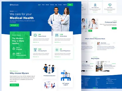 Public Health and Medical Services appointment booking creative landing page health service health website medical website