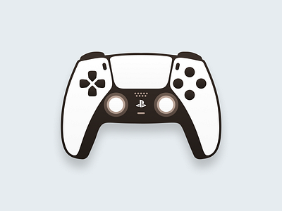 DualSense Controller! brand branding console controller dualsense figma flat game gaming icon illustration joystick logo logo design logodesign mark play playstation playstation5 symbol